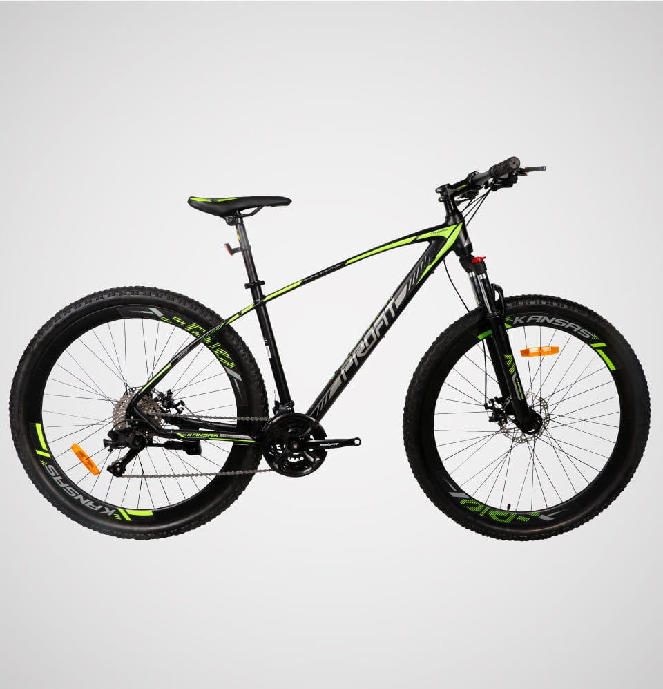 Bicicleta de montana kansas negro verde